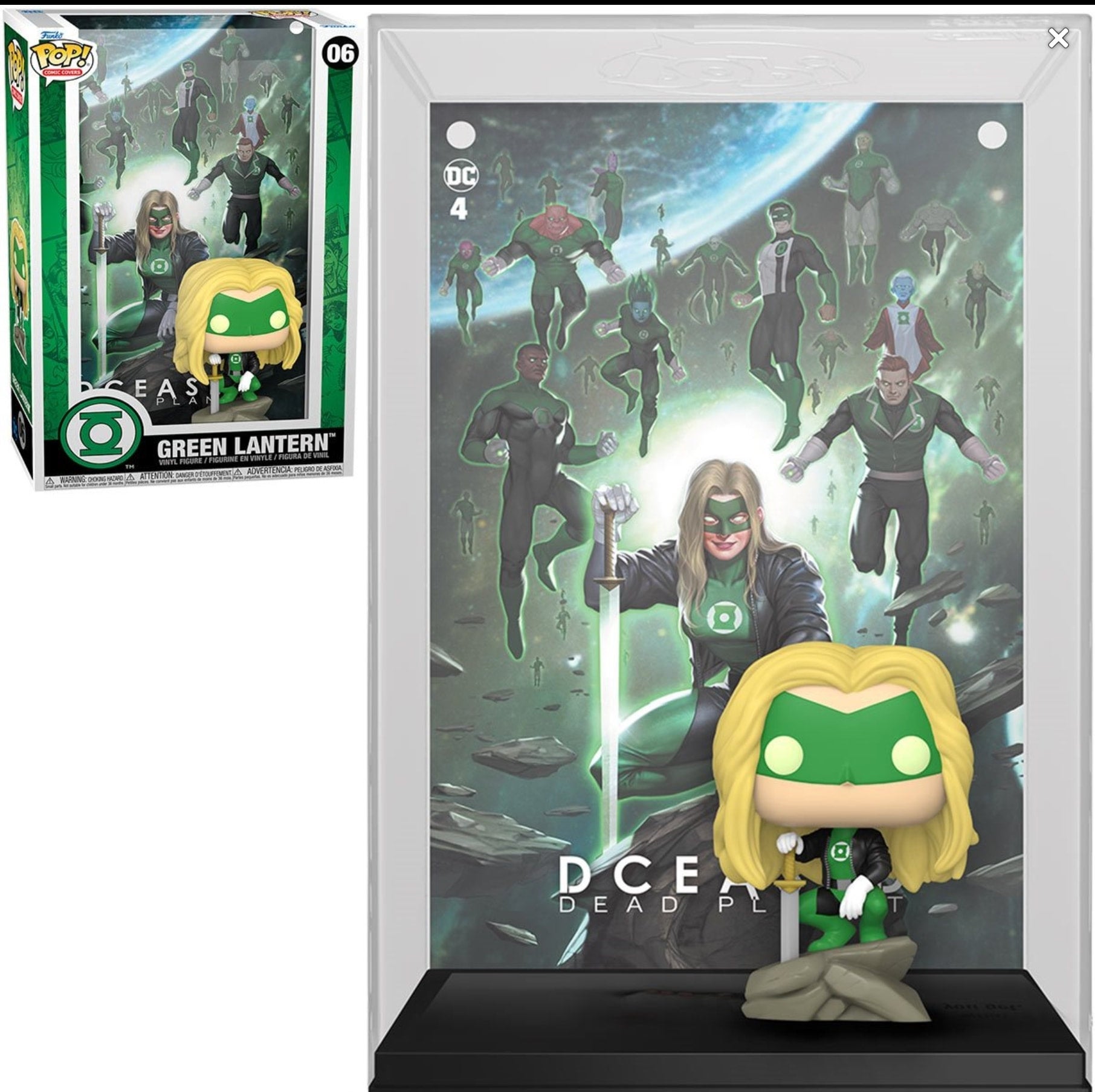 Green Lantern DCeased Pop! Comic Cover Figure with Case